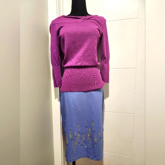 Sweet Pea Purple Sweater - Picture 5 of 6